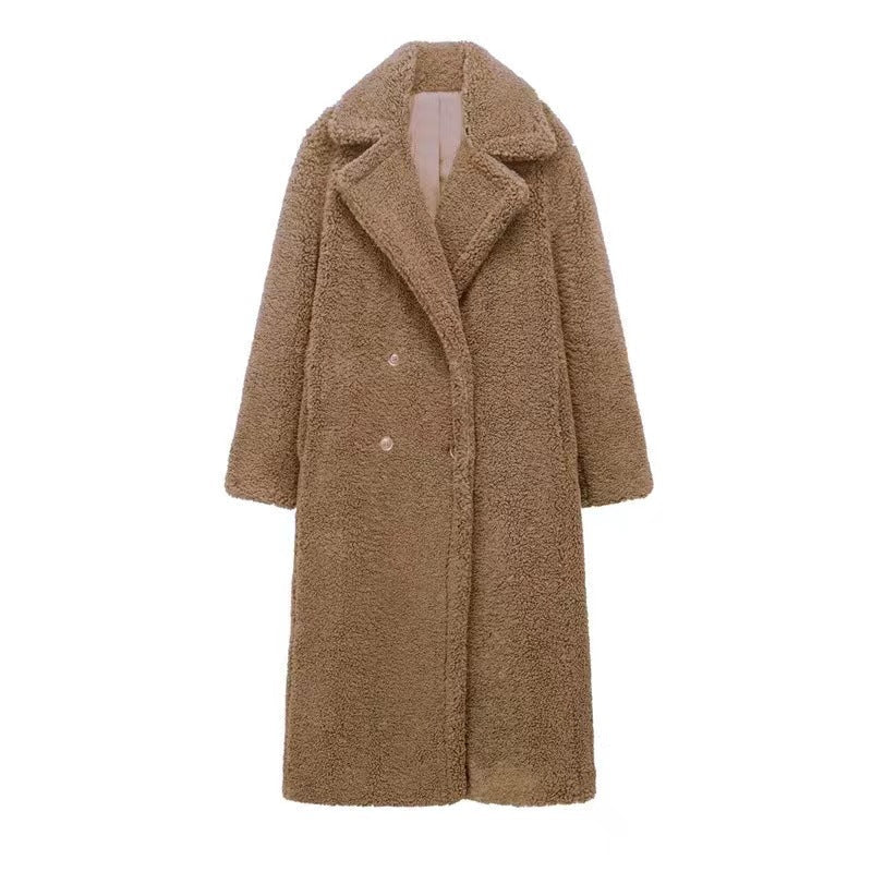 Women's Warm Long Teddy Jacket