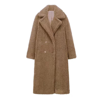 Women's Warm Long Teddy Jacket