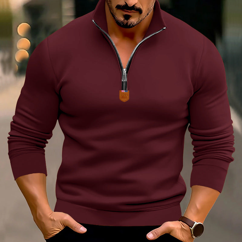 Men's Modern Sports Jumper Stand-Up Collar Elastic