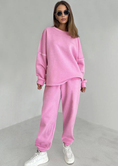 Women's Sport Suit Oversized Pullover Pants Set