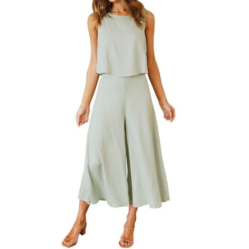 Women's Jumpsuit Elegant Flowing Wide Leg