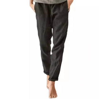 Women's Linen Trousers Comfortable Elegant with Pockets