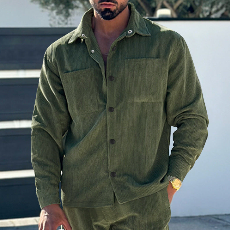 Men's Fleece Jacket Warm Practical with Pockets