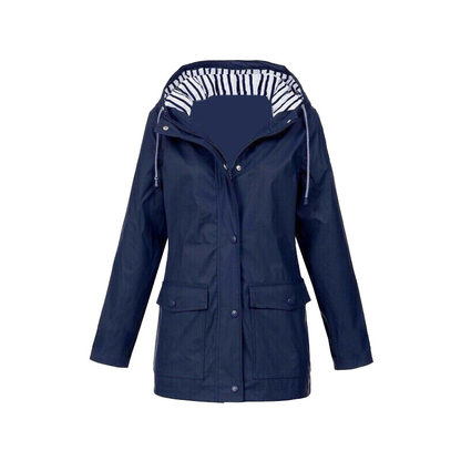 Waterproof Women's Jacket Hood Zipper