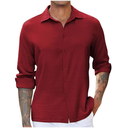 Men's Long-Sleeve Shirt Elegant Design