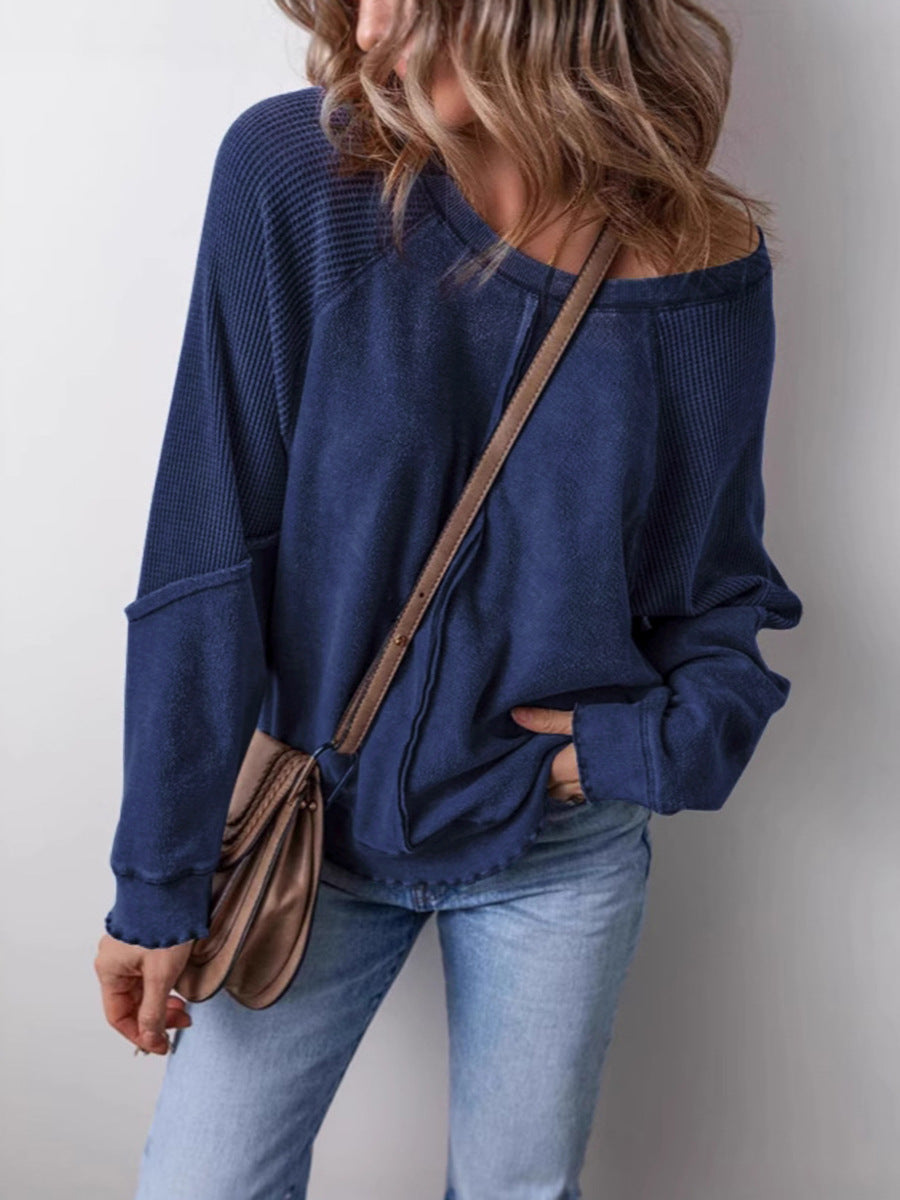 Women's Long-Sleeved Shirt with Structure - Perfect for Everyday Wear