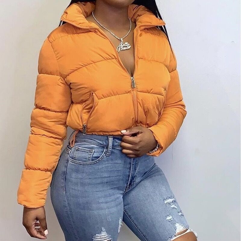 Women's Bomber Jacket Short Quilted Design Fashion