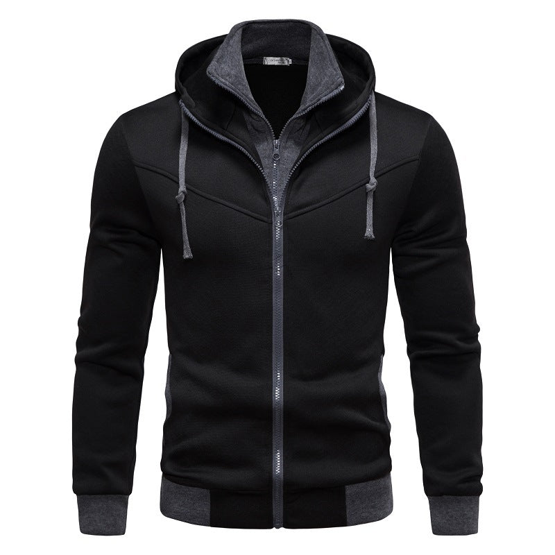 Men's Sports Jacket Hood Modern Fit Practical