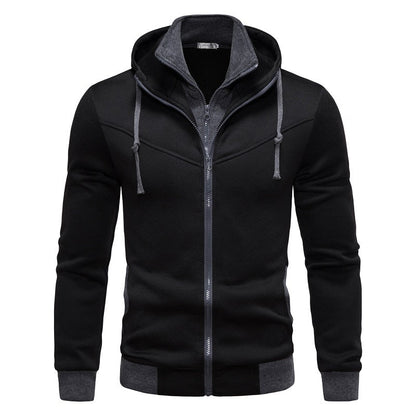 Men's Sports Jacket Hood Modern Fit Practical