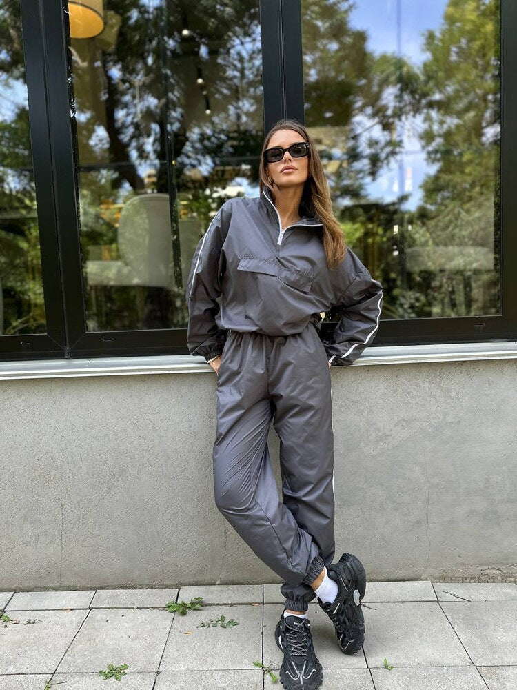Women's Sports Set Lightweight Breathable Zipper