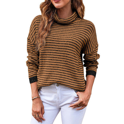 Damen Rollkragenpullover Weich Langarm Wollmix - IdealeKleiden