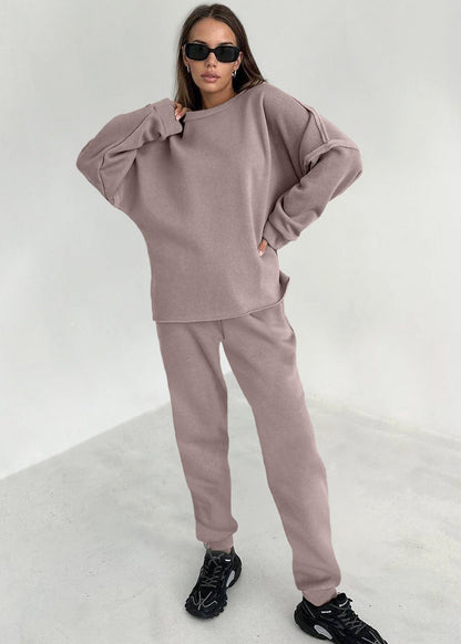 Women's Sport Suit Oversized Pullover Pants Set