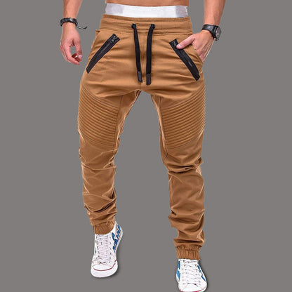 Men's Jogging Bottoms Sporty Elastic with Zip Pockets