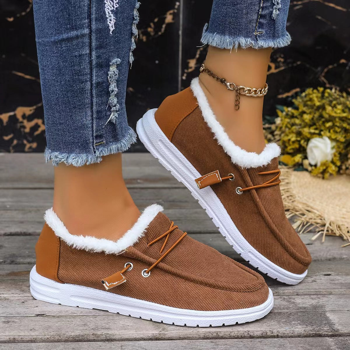 Women's Plush Slippers Warm Comfortable Non-Slip