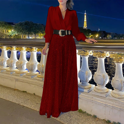 Women's Evening Dress Elegant Shimmering Flower