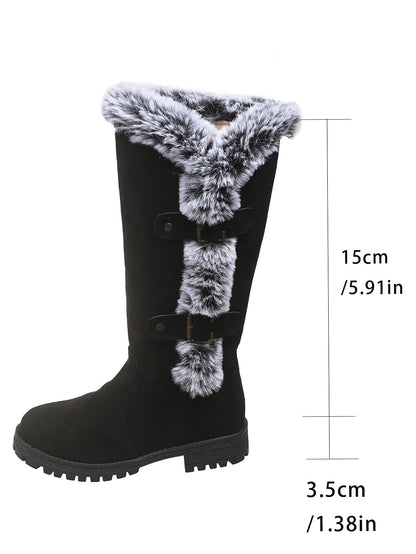 Women's Winter Boots Cuddly Faux Fur Non-slip
