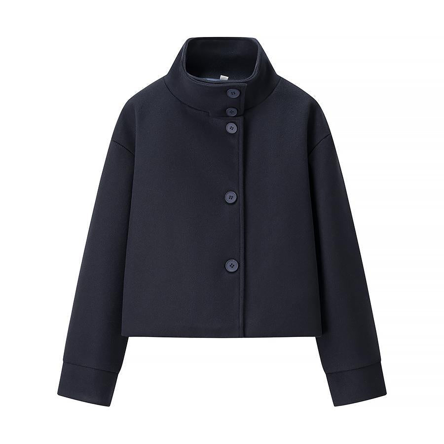 Women's Short Jacket Elegant Stand-Up Collar Modern