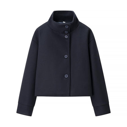 Women's Short Jacket Elegant Stand-Up Collar Modern