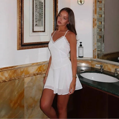 Women's Nightgown Lace Elegant Nightwear