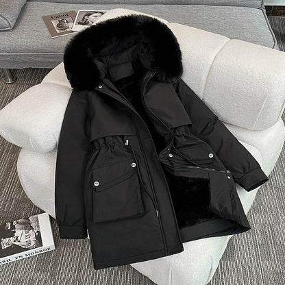 Women's Modern Cozy Winter Parka with Pockets