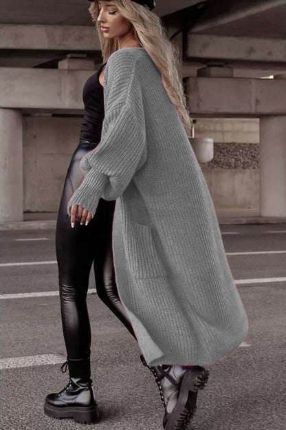 Women's Knitted Cardigan Oversized Casual With Pockets