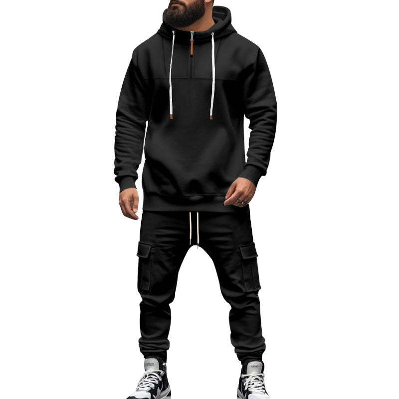 Men's Modern Sports Tracksuit with Zipper Pockets