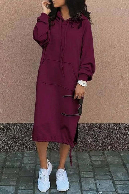 Women's Hoodie Dress Casual Comfortable With Pockets