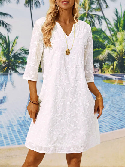 Women's Tunic Summer Dress Floral Elegant