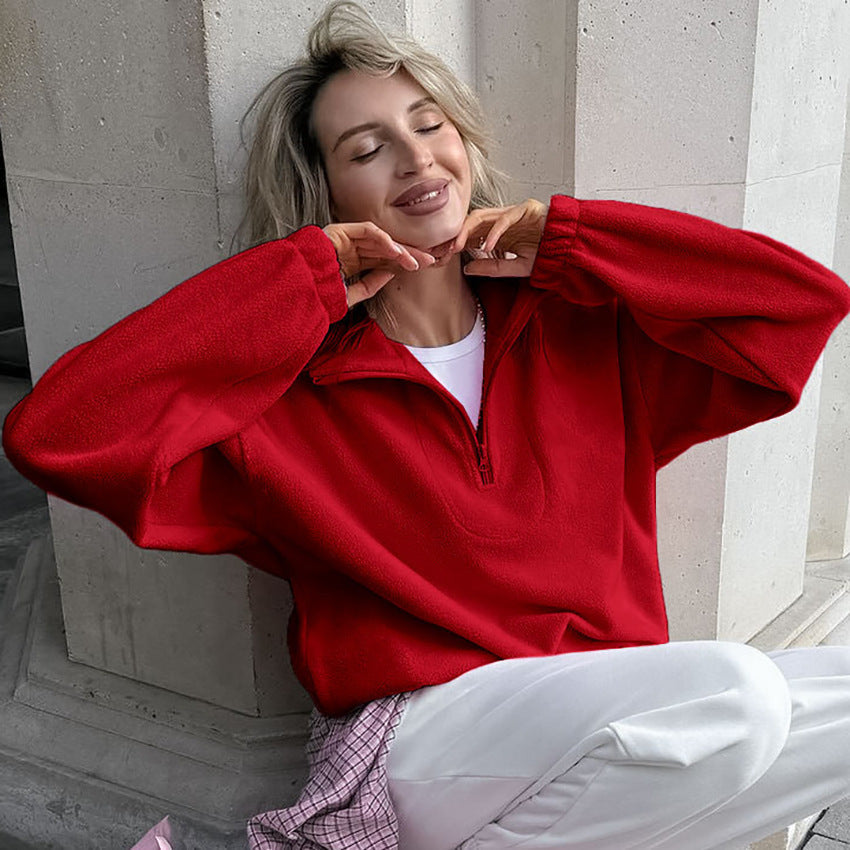 Women's Fleece Pullover Soft and Warm