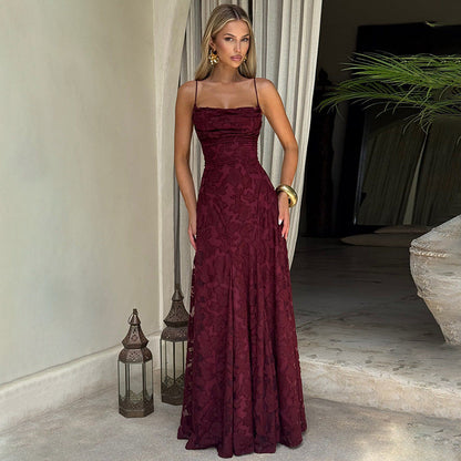 Elegantes Abendkleid Damen Floral Muster Chic und Elegant