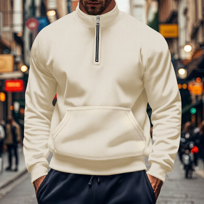 Comfortable kangaroo pocket cotton relaxed fit