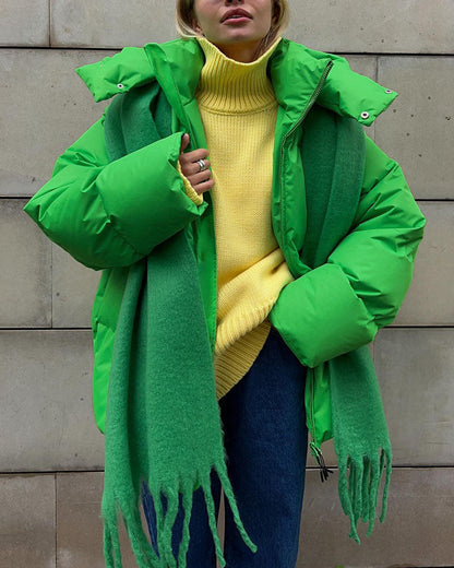 Stylish Hooded Jacket Women Loose Fit