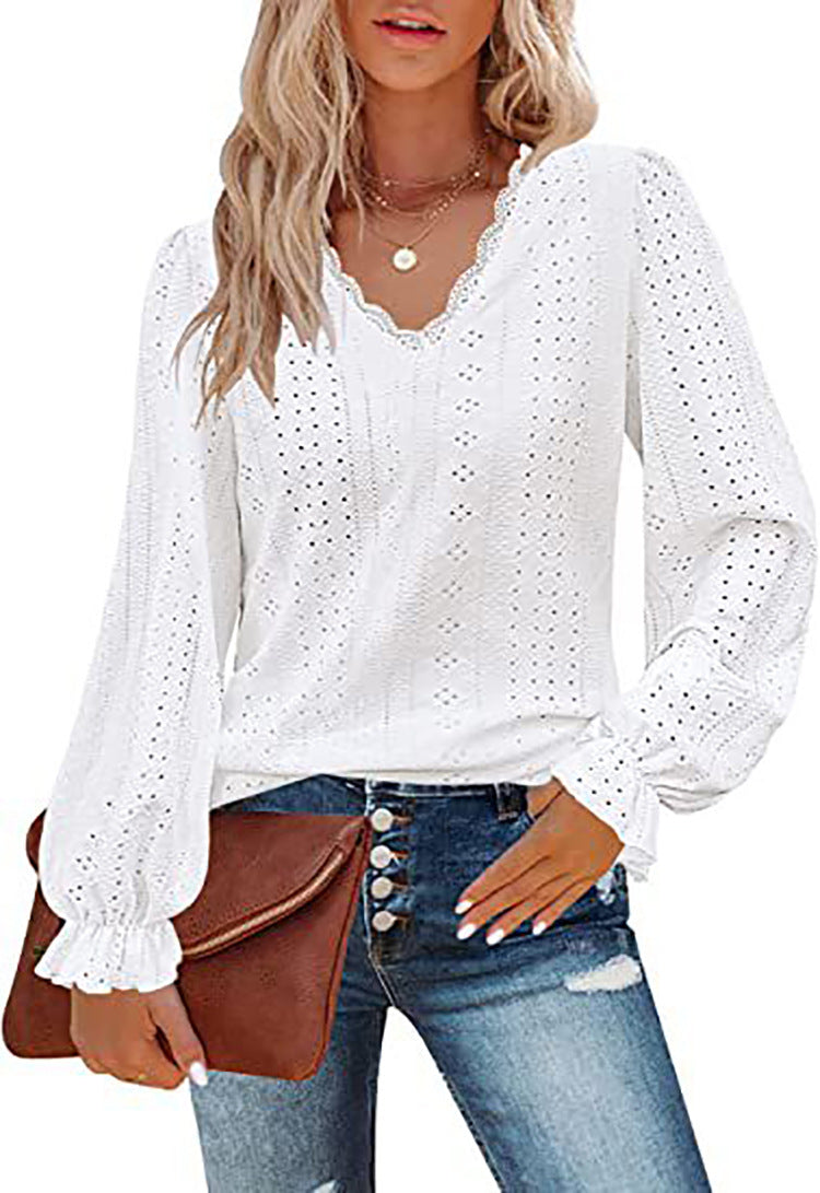 Women's Blouse Romantic Lace Trendy