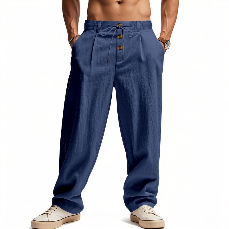 Men's Linen Trousers Comfortable Breathable