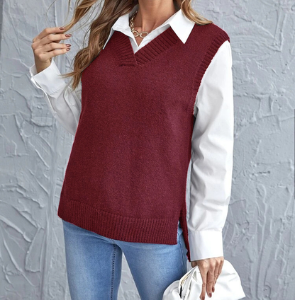 Women's Vest V-Neck Elegant Fashion
