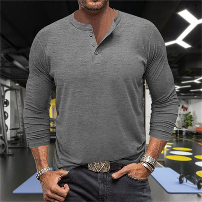 Men's Long-Sleeve Shirt Breathable Comfort Cotton