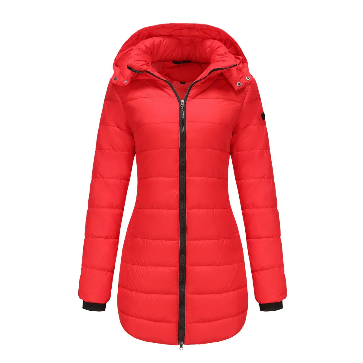 Women's Puffer Jacket Lined Warm Insulated