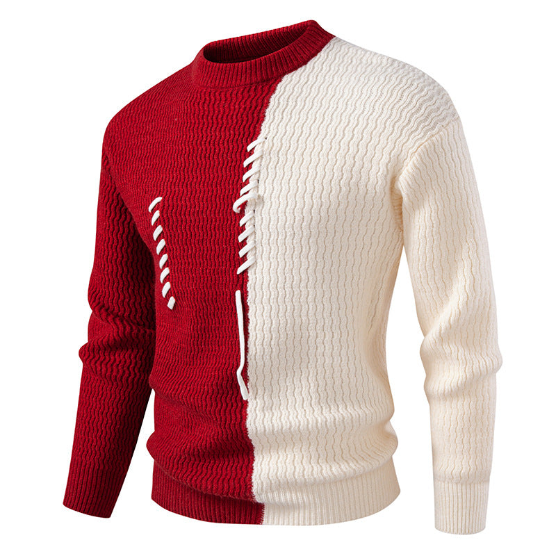 Men's Modern Structured Design Unique Sweater