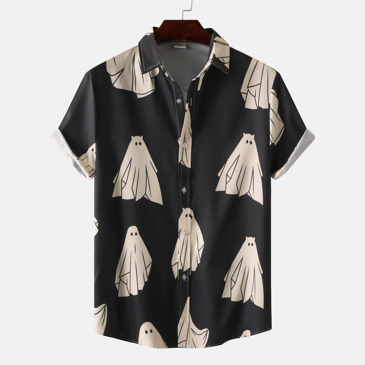 Men's T-Shirt Skull Flowers Trendy Summer