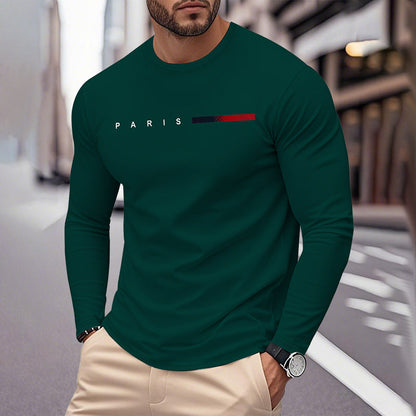 Men's Long Sleeve T-Shirt Modern Paris Design
