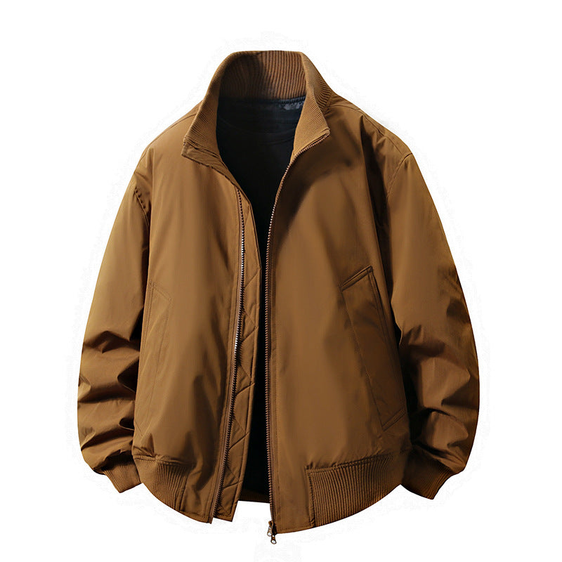 Men's Leather Jacket Elegant Slim Fit Design