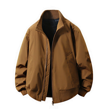 Men's Leather Jacket Elegant Slim Fit Design