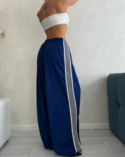 Women's Sports Pants Diagonal Stripes Comfortable