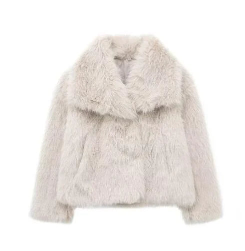Elegant Faux Fur Jacket for Women
