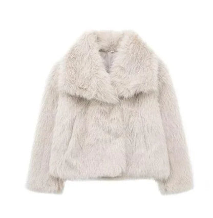 Elegant Faux Fur Jacket for Women