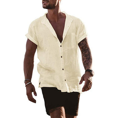 Men's Linen Shirt Summer Comfortable