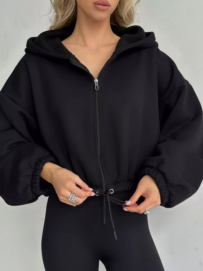 Women's Oversized Hoodie with Zipper