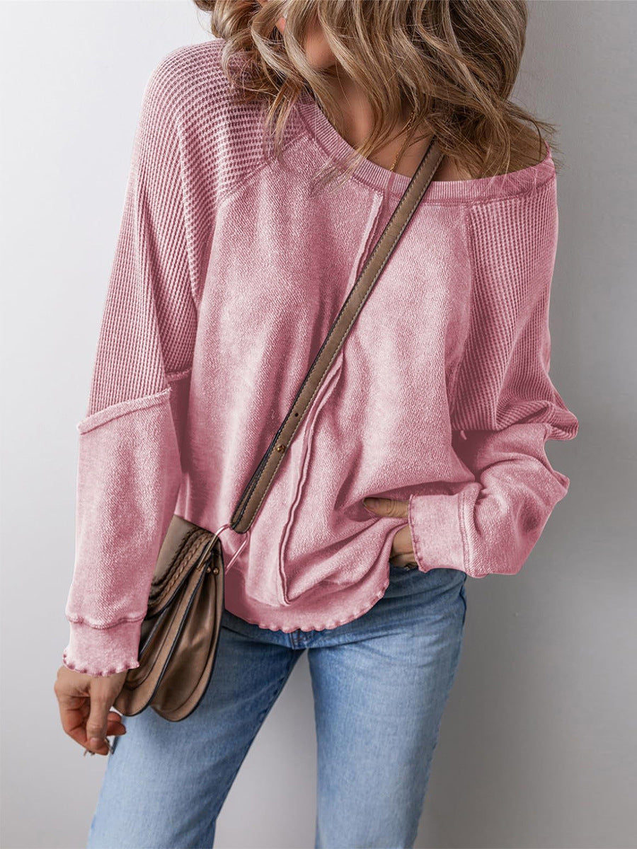 Women's Long-Sleeved Shirt with Structure - Perfect for Everyday Wear