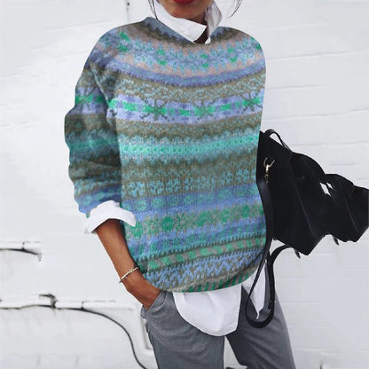Women's Sweater Modern Knit Pattern Elegant Design