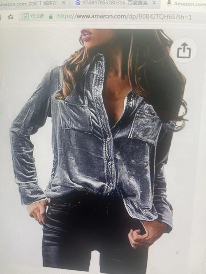 Elegant Women's Satin Blouse with Embroidery